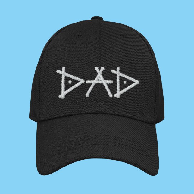 Dad Simple Cool Modern Typography Custom Embroidered Hat (Creator Uploaded)