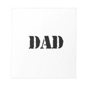 DAD Simple father's day gift Notepad