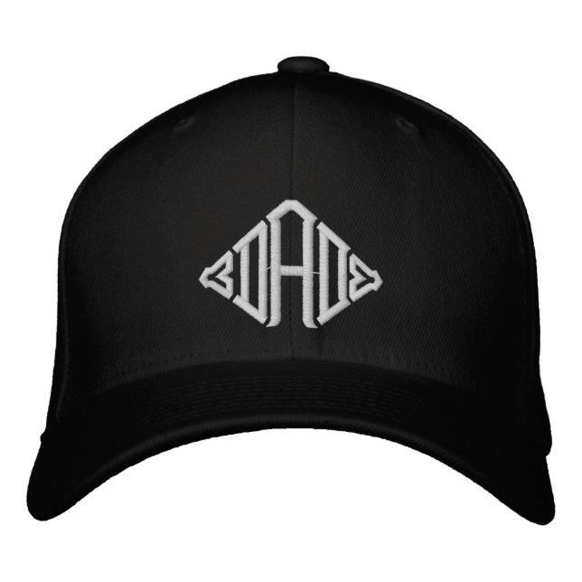 Dad Simple Modern Typography Custom Embroidered Hat (Front)