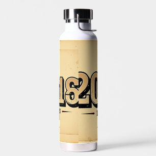 Dad Since [Year] – Bold Vintage Typography Water B Bottle