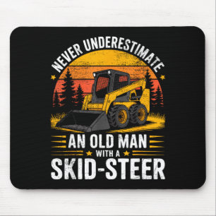 Dad Skid Steer Operator Father Construction Heavy Mouse Mat