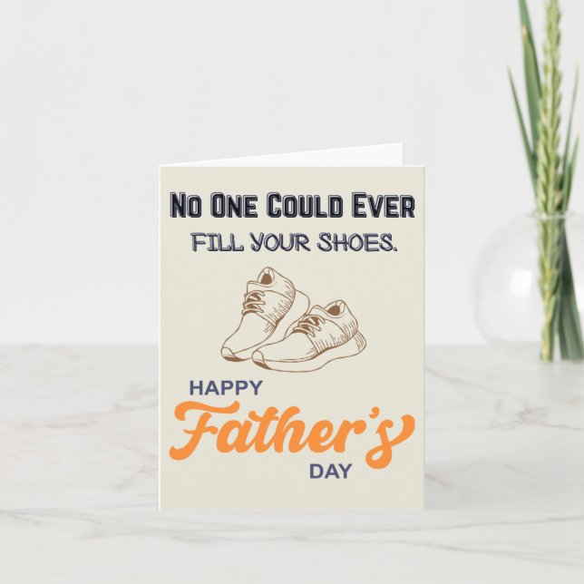 Dad Sneakers - No One Could Ever Fill You're Shoes Invitation (Front)