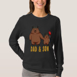 Dad Son  Matching Couple Bear Camping Birthday Fat T-Shirt<br><div class="desc">Dad Son  Matching Couple Bear Camping Birthday Father</div>