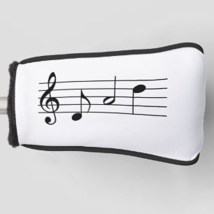 Dad spelled in Music Notes Golf Head Cover