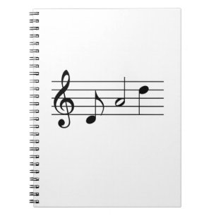 Dad spelled in Music Notes Notebook