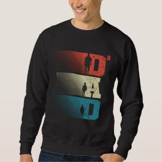 Dad Squared Father s Day Two Boys Two Sons Father Sweatshirt