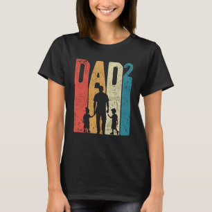 Dad Squared Father s Day Two Boys Two Sons Father T-Shirt