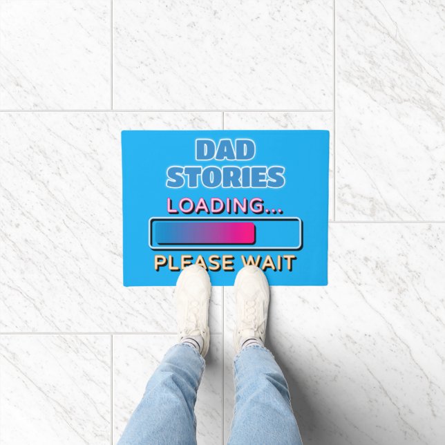 Dad Stories Loading Please Wait Doormat (Indoor)