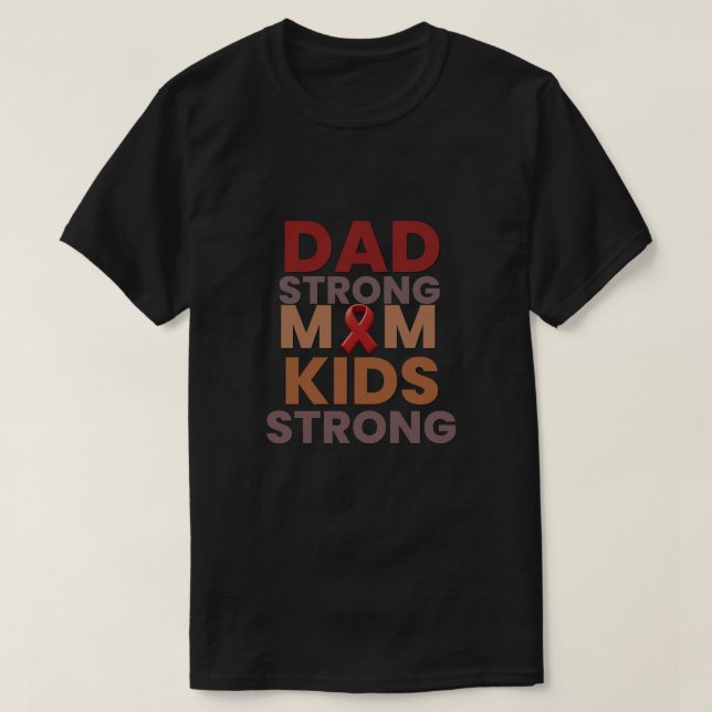  Dad Strong Cancer Awareness Shirt – Minimalist Su (Design Front)