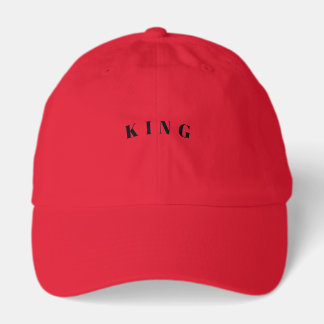 DAD Strong KING Text Comfortable Red-Cap Looking Trucker Hat