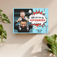 Dad Superhero Comic Speech Bubble Photo
