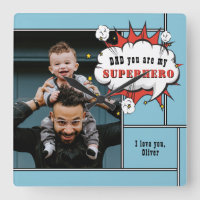 Dad Superhero Comic Speech Bubble Photo