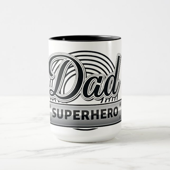 Dad Superhero Mug (Center)