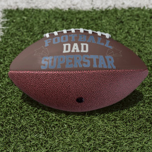Dad Superstar Custom Name Mini Football American Football