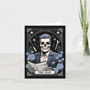 Dad Tarot Card Skeleton Fathers Day Skull Daddy Co