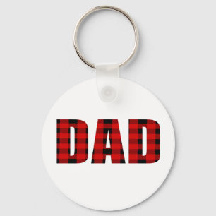 Dad Tartan Pattern-Christmas Gift Key Ring