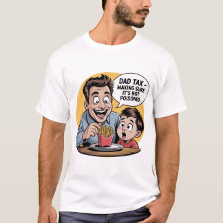 Dad Tax Cartoon Tee – Funny Snack Patrol Design