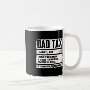 Dad Tax Definition Father's Day For Dad Daddy Mens Coffee Mug