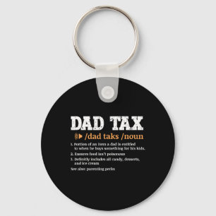 Dad Tax Definition Retro Vintage Key Ring