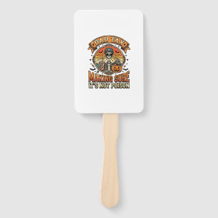 Dad Tax Funny Halloween Skeleton Candy_1 Hand Fan