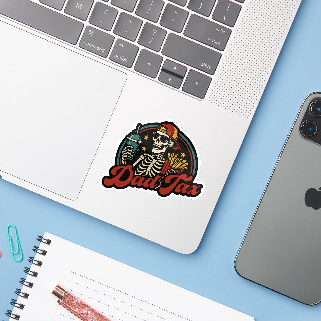 Dad Tax Making Sure It's Not Poison Skeleton (Laptop w/ iPhone)