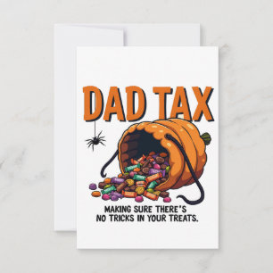 Dad Tax Making Sure There’s No Tricks  Thank You Card