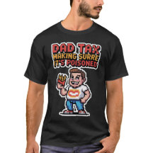 Dad Tax Pixel Tee – 8-Bit Snack Inspection Unit
