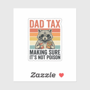 Dad Tax Racoon Vintage Funny Dad Shirt Design_1