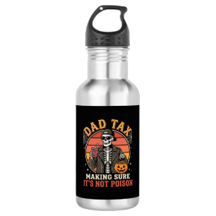 Dad Tax Skeleton Halloween Candy Vector Design_1 532 Ml Water Bottle