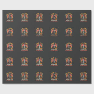 Dad Tax Skeleton Halloween Candy Vector Design_1 Wrapping Paper