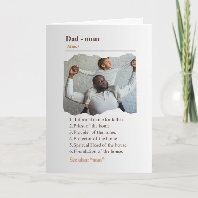 Dad Thank You Card (Front)