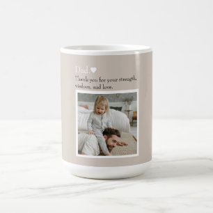 Dad, Thank You For – Custom Photo & Text Coffee Mug