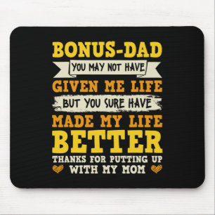 Dad Thanks For Putting Up With My Mum Mouse Mat