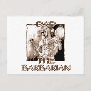 Dad the Barbarian Postcard