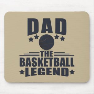 Dad the basketball legend funny fathers day gifts mouse mat