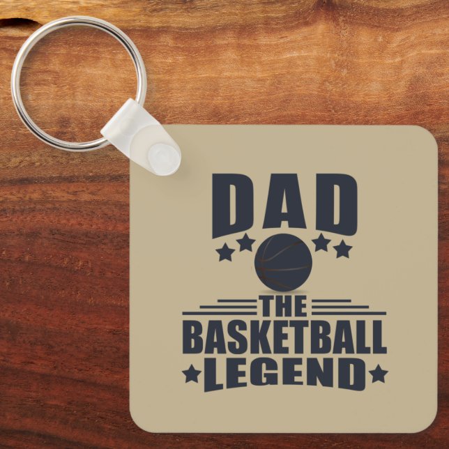 dad the basketball legend key ring (Front)
