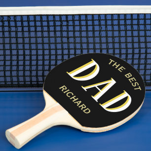 Dad the Best Personalised Ping Pong Paddle