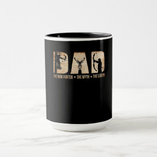 Dad The Bow Hunter Myth Legend Hunting Gift Mug