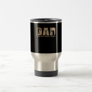 Dad The Bow Hunter Myth Legend Hunting Gift Travel Mug