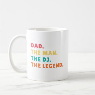 DAD The DJ The Legend Best Father Music Lover Coffee Mug