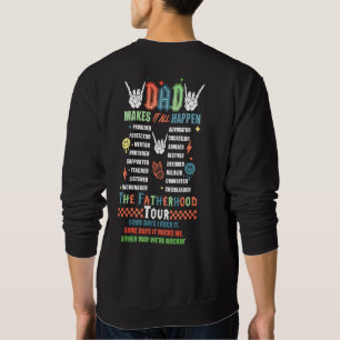 Dad The Fatherhood Tour Trendy Modern Cool Sweatshirt