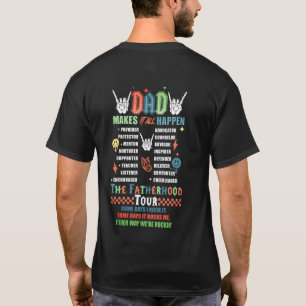 Dad The Fatherhood Tour Trendy Modern Cool T-Shirt