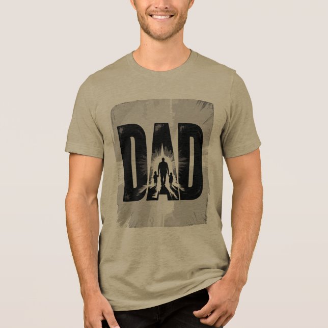 Dad: The Hero at the Heart of the Family Tri-Blend Shirt (Front)