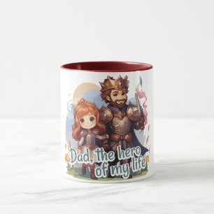 Dad, the hero of my life mug