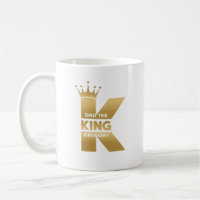 Dad The Kung Gold Creative Typography Coffee Mug