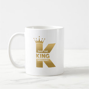 Dad The Kung Gold Creative Typography Coffee Mug