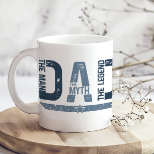 "DAD The Man Mith Legend" Father's Day Gift Coffee Mug