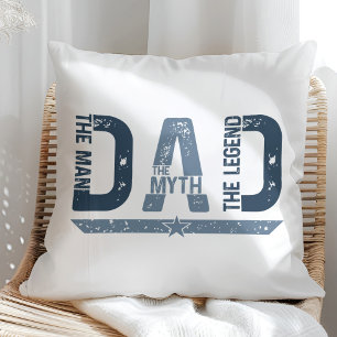 "DAD The Man Mith Legend" Father's Day Gift Cushion