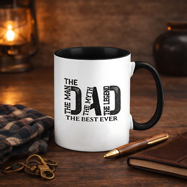 Dad The Man The Myth The Legend Custom Text Mug (Creator Uploaded)