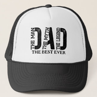Dad The Man The Myth The Legend Custom Text Trucker Hat